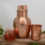 Puur koperen set van karaf sequence bol ± 950 ml met 2, Ophalen of Verzenden, Nieuw