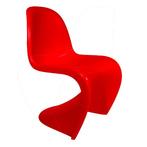 Eetkamerstoel Panton stoel glanzend rood, Maison & Meubles, Chaises, Verzenden