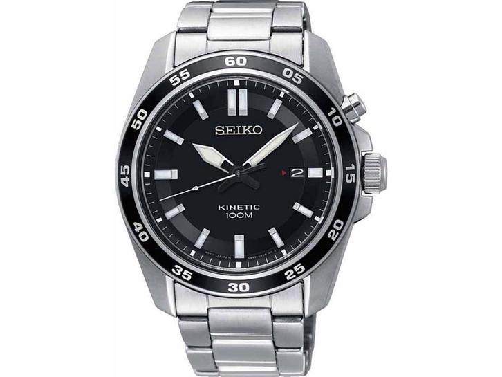 Seiko Kinetic SKA785P1 - Polshorloge - Roestvrijstaal - 42, Huis en Inrichting, Woonaccessoires | Overige, Zo goed als nieuw, Verzenden