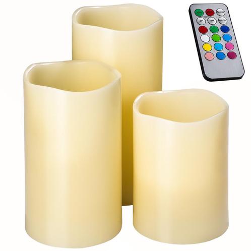 LED-kaarsen met kleurwisseling - wit, Maison & Meubles, Accessoires pour la Maison | Bougeoirs & Bougies, Envoi
