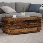 vidaXL Salontafel met LED-verlichting 90x50x40 cm oud, Huis en Inrichting, Tafels | Salontafels, Verzenden, Nieuw