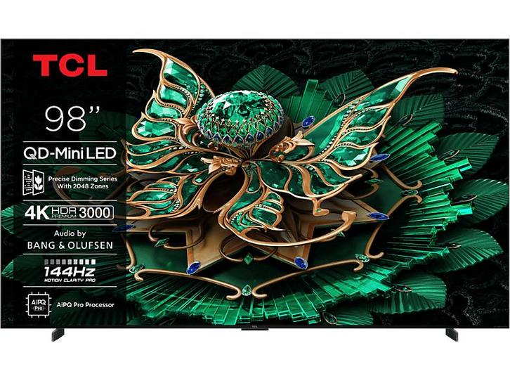Tcl -   Qd-miniled Google Tv 98 (2025) - Zwart, TV, Hi-fi & Vidéo, Télévisions, Envoi
