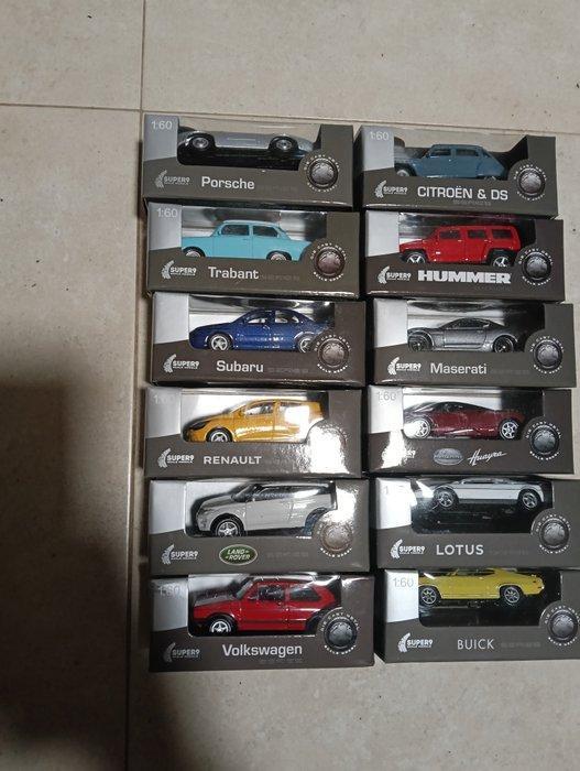 Welly 1:55 - Modelauto (12) - Hummer trabant Subaru - Super, Hobby & Loisirs créatifs, Voitures miniatures | 1:5 à 1:12