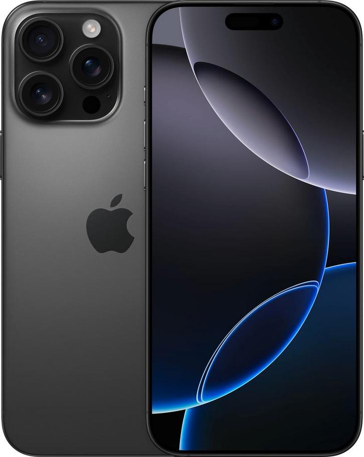 Apple iPhone 16 Pro Max 256GB Black Titanium Mobiele, Telecommunicatie, Mobiele telefoons | Overige merken, Verzenden