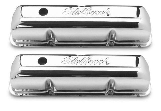 Ford FE 332-428 klepdeksels edelbrock chroom, Auto-onderdelen, Overige Auto-onderdelen, Nieuw, Ophalen of Verzenden