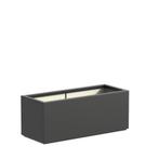 Polyester plantenbak 100x40x40cm - Met bodem, Tuin en Terras, Kunststof, 100 cm of meer, Nieuw, Rechthoekig