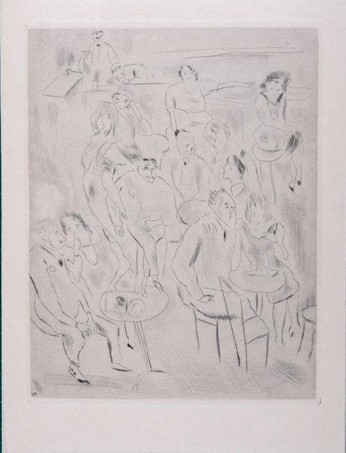 Jules Pascin (1885-1930) - Au bal, Antiek en Kunst, Antiek | Overige Antiek