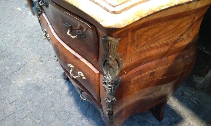 Nachtkastje - Verguld brons, marmer, Antiek en Kunst, Curiosa en Brocante