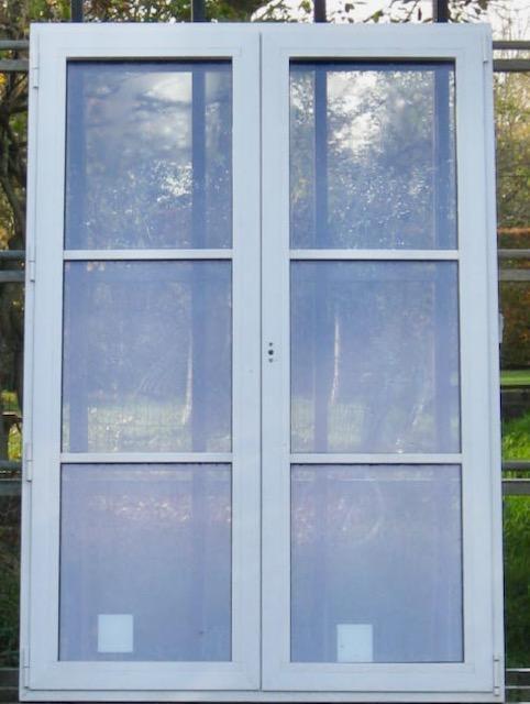 aluminium raam , chassis , venster 124 x 183 wit, Doe-het-zelf en Bouw, Raamkozijnen en Schuifdeuren, Inclusief glas, Nieuw, Aluminium