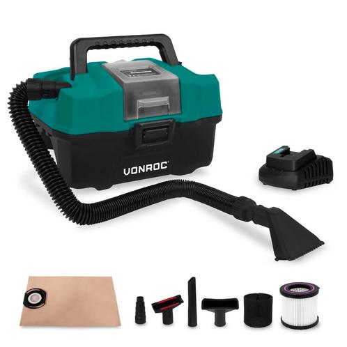 Compacte alleszuiger 20V – 2.0Ah | Incl. Accessoires, accu, Elektronische apparatuur, Stofzuigers, Nieuw, Verzenden