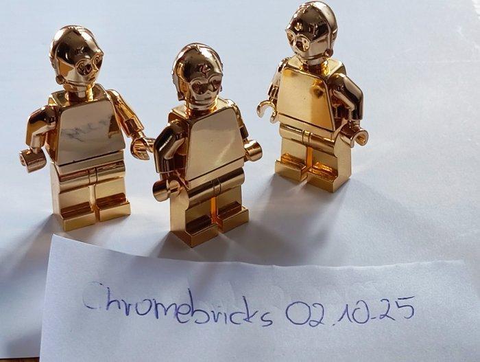 Lego Minifiguur - 5x minifigures C-3PO Lego custom gold, Kinderen en Baby's, Speelgoed | Duplo en Lego