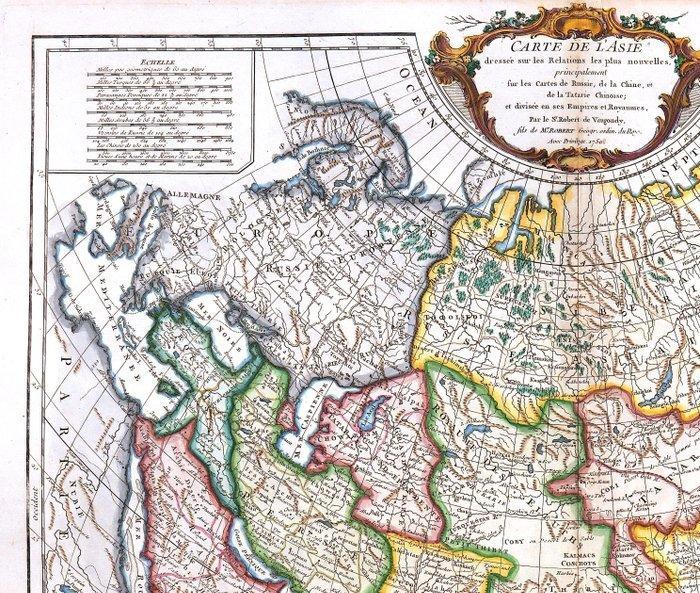 Azië - .; Robert de Vaugondy - Carte de lAsie - 1750, Boeken, Atlassen en Landkaarten