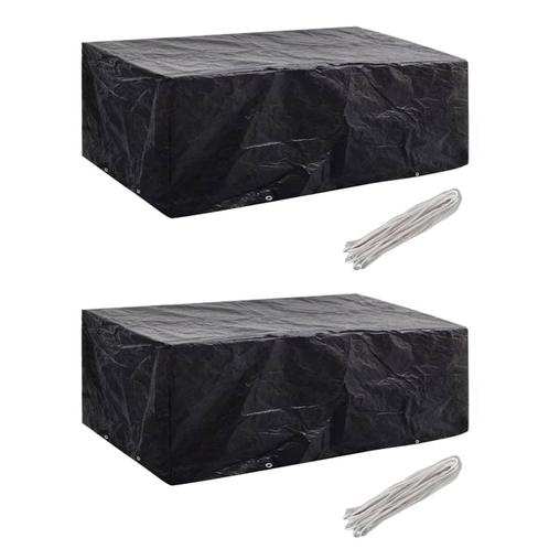 vidaXL Tuinmeubelhoezen 2 st 8 ogen 200x160x70 cm, Tuin en Terras, Tuinmeubel-accessoires, Nieuw, Verzenden