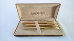 Sheaffer 590 set - Crest Gold Ballpoint pen+Mechanical, Verzamelen, Nieuw