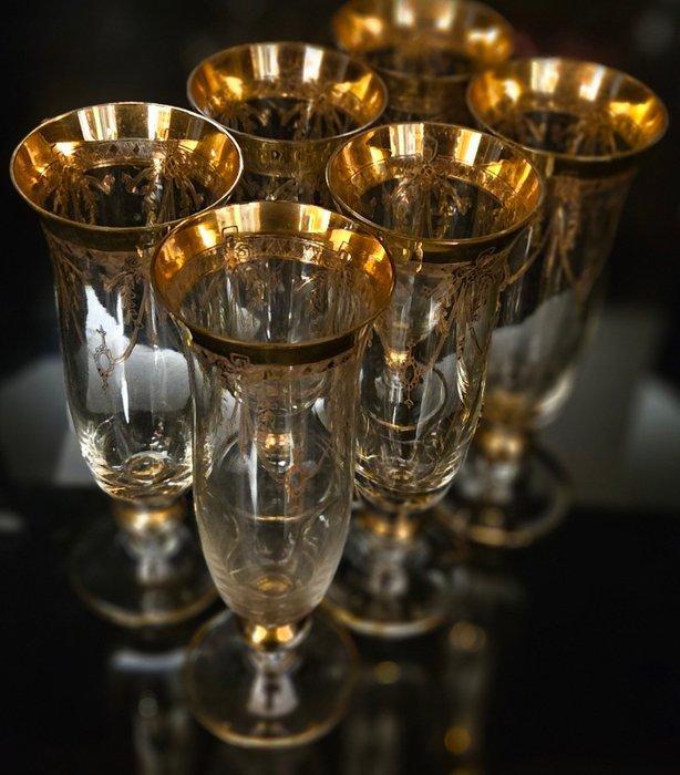 antica cristalleria italiana - Drinkservies (6) - oude en, Antiek en Kunst, Antiek | Meubels | Tafels