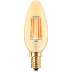 LED Lamp E14 Kaars Filament - Brinton Amber 4W Dimbaar voor, Verzenden, Nieuw