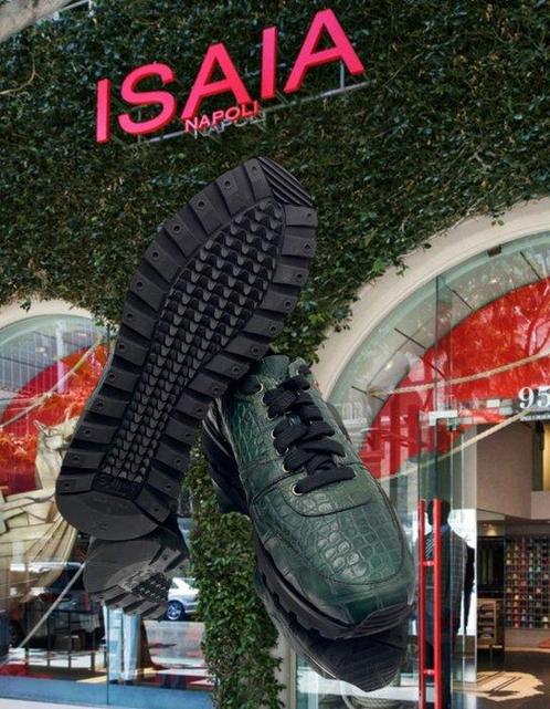 Isaia - ISAIA NAPOLI EXCLUSIVE ALLIGATORE SNEAKERS -, Kleding | Heren, Schoenen
