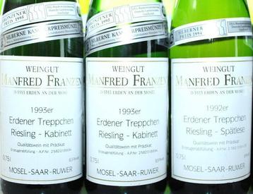 1992 + 1993 Erdener Treppchen Riesling Spätlese + Kabinett,