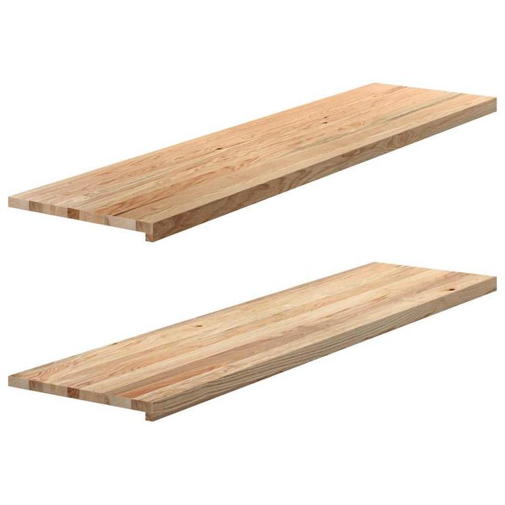 vidaXL Vensterbanken 2 st onbehandeld 160x40x2 cm massief, Doe-het-zelf en Bouw, Raamkozijnen en Schuifdeuren, Nieuw, Verzenden
