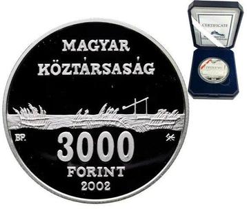 Hongrie. 3000 Forint 2003 Hortobágy National Park 1 Oz beschikbaar voor biedingen