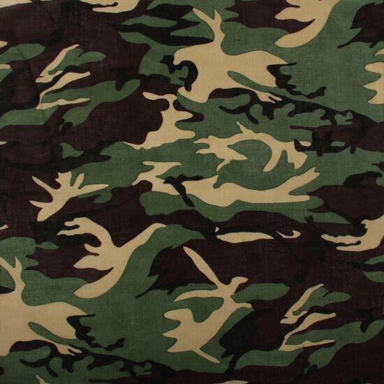 Haarband Bandana Zakdoek 55cm – Camouflage Patroon – Groen, Handtassen en Accessoires, Uiterlijk | Haarverzorging