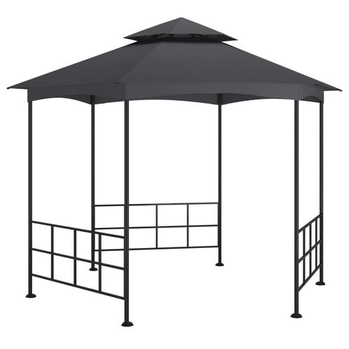 vidaXL Prieel met zijwanden 3,1x2,7 m antracietkleurig, Tuin en Terras, Partytenten, Nieuw, Verzenden