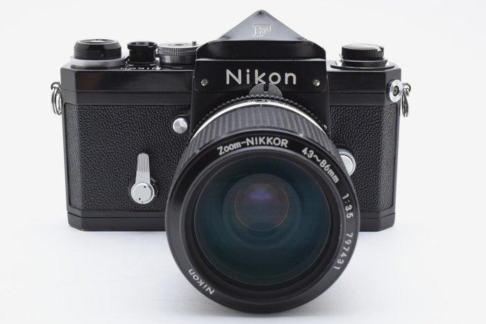 Nikon F Eye Level Late Model Black Body+Zoom Nikkor non-Ai, Audio, Tv en Foto, Fotocamera's Analoog
