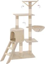 2dekans | TecTake Dominik Krabpaal - Beige - 144 cm, Dieren en Toebehoren, Ophalen of Verzenden, Nieuw