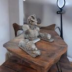 sculptuur, Dorso satiro e leoni - 30 cm - Steen