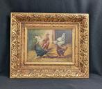 Paul (Henry) Schouten (1868-1922) - 3 Kippen met haan, Antiek en Kunst