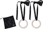 Tunturi Gymnastic rings hout - 23cm diameter - Inclusief, Sport en Fitness, Fitnessmaterialen, Ophalen of Verzenden, Nieuw
