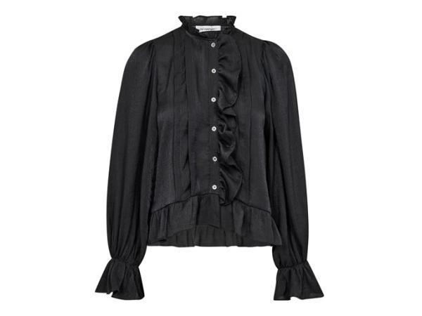 Veiling - CoCouture MelinaCC Blouse maat S met ruches, antr, Kleding | Dames, Blouses en Tunieken