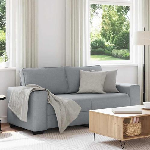 vidaXL 2-zitsbank 140 cm stof lichtgrijs, Huis en Inrichting, Zetels | Zetels, Nieuw, Verzenden