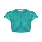 Rinascimento • pauw groene bolero • M, Kleding | Dames, Truien en Vesten, Maat 38/40 (M), Verzenden, Rinascimento, Nieuw
