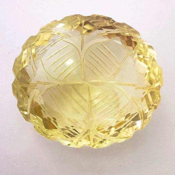 Zonder minimumprijs Citrien - 91.58 ct - Antwerp Laboratory, Handtassen en Accessoires, Edelstenen