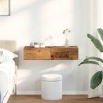 vidaXL Wandschap met lades 80x33x17 cm bewerkt hout oud, Huis en Inrichting, Verzenden, Nieuw