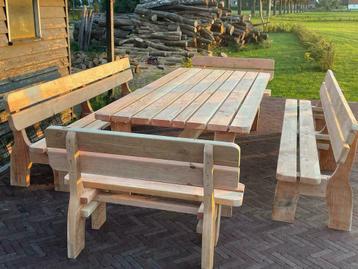 ACTIE (20 % korting) Douglas Houten Tuintafel / tuinbank beschikbaar voor biedingen