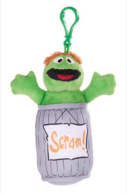 Whitehouse Leisure Sesame Street Pluche Sleutelhanger-Oscar, Kinderen en Baby's, Speelgoed | Knuffels en Pluche, Ophalen of Verzenden