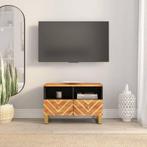 vidaXL Tv-meubel 70x33,5x46 cm massief mangohout bruin en, Nieuw, Verzenden