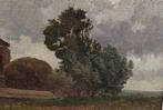 P J C Gabriel (1828-1903) - Wind door de bomen