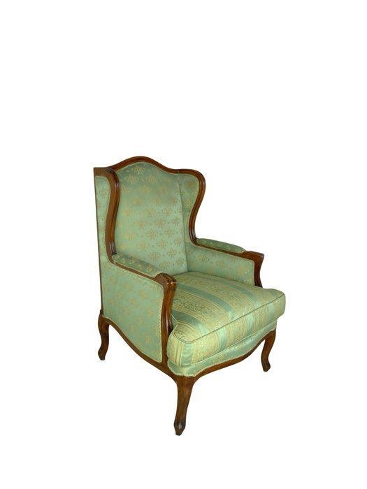 Fauteuil - Hout, Synthetisch leder, Antiek en Kunst, Curiosa en Brocante