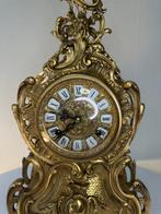 Pendule - Glas, Messing - 1980-1990, Antiek en Kunst, Antiek | Klokken