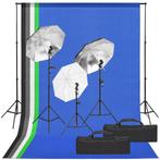 vidaXL Fotostudioset met verlichtingsset en achtergrond, Audio, Tv en Foto, Fotografie | Fotostudio en Toebehoren, Verzenden, Nieuw