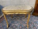 Salontafel - Marmer, Verguld hout