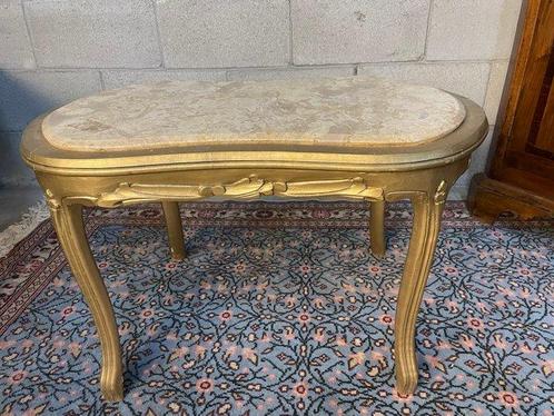 Salontafel - Marmer, Verguld hout, Antiek en Kunst, Antiek | Overige Antiek
