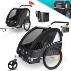 Fietskar kinderen - Fietsaanhanger - tot 40kg - Zwart, Verzenden, Nieuw