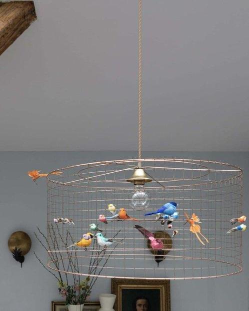 Mathieu Challières - Plafonnier - Demi-Grande Volière -, Antiek en Kunst, Kunst | Designobjecten