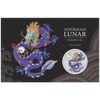 Australië. 1 Dollar 2024 Lunar III - Lila Drache (Purple