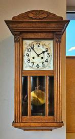 Wandklok - Junghans - Hout, Messing, Glas - 1940-1950
