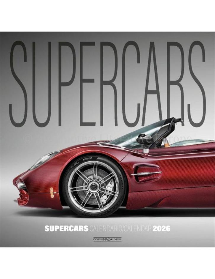 2026 SUPERCARS KALENDER ITALIAANS ENGELS, Livres, Autos | Livres